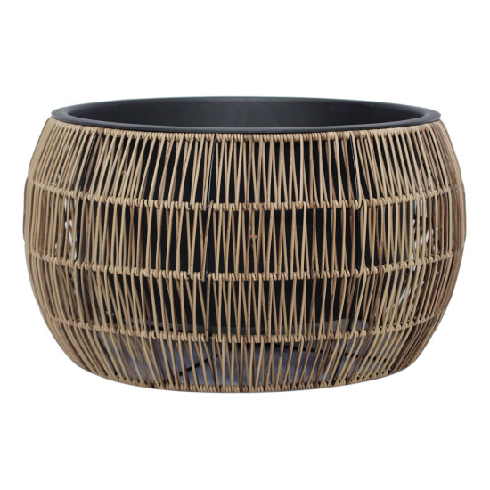Puķu pods WICKER D48xH26cm, gaiši brūns