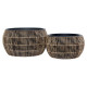 Puķu pods WICKER D48xH26cm, gaiši brūns