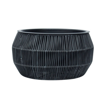Puķu pods WICKER D37xH19cm, melns Puķu pods WICKER D37xH19cm, melns