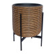 Puķu pods WICKER ar statīvu 38x38xH49cm, brūns Puķu pods WICKER ar statīvu 38x38xH49cm, brūns