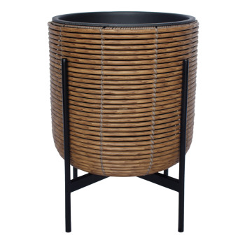 Puķu pods WICKER ar statīvu 38x38xH49cm, brūns Puķu pods WICKER ar statīvu 38x38xH49cm, brūns