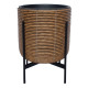 Puķu pods WICKER ar statīvu 38x38xH49cm, brūns Puķu pods WICKER ar statīvu 38x38xH49cm, brūns