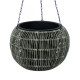 Piekarināms puķupods WICKER D32xH22cm, pelēks