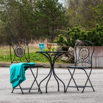 Стул MOSAIC 36х36хН70см, складной, металлическая рама Стул MOSAIC 36х36хН70см, складной, металлическая рама