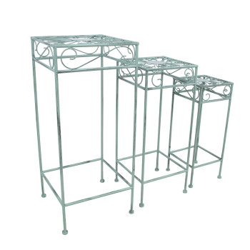 Подставка для цветов MINT 30x30xH70см, антично-зеленая Подставка для цветов MINT 30x30xH70см, антично-зеленая