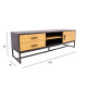 TV стол AMSTERDAM 160x40xH50cm, дуб/черный TV стол AMSTERDAM 160x40xH50cm, дуб/черный