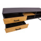 TV стол AMSTERDAM 160x40xH50cm, дуб/черный TV стол AMSTERDAM 160x40xH50cm, дуб/черный