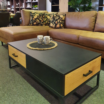 Diivanilaud AMSTERDAM 110x60xH40cm, tamm/must Diivanilaud AMSTERDAM 110x60xH40cm, tamm/must