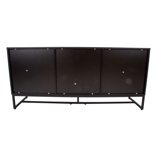 Kumode AMSTERDAM 160x40xH75cm, ozols/melns