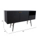 Kumode LUXEMBOURG 150x40xH80cm, melns / varš