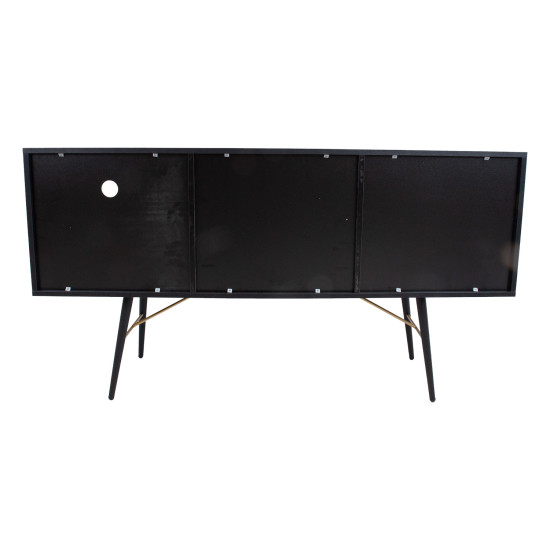 Kumode LUXEMBOURG 150x40xH80cm, melns / varš