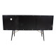 Kumode LUXEMBOURG 150x40xH80cm, melns / varš