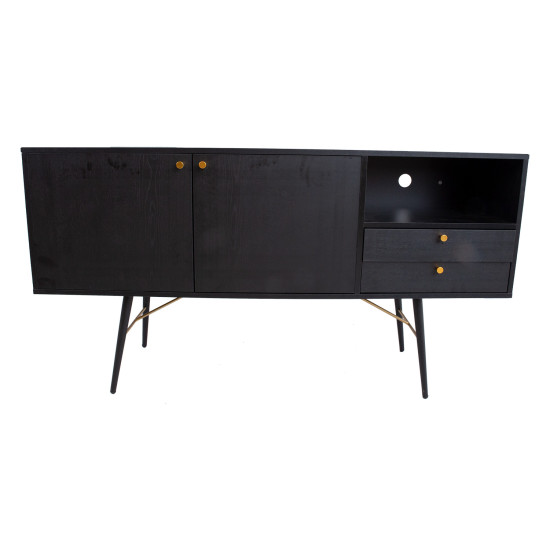 Kumode LUXEMBOURG 150x40xH80cm, melns / varš