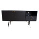 Kumode LUXEMBOURG 150x40xH80cm, melns / varš