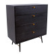 Kumode LUXEMBOURG 80x40xH90cm, melns / varš