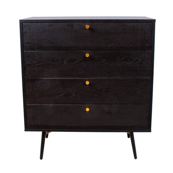 Kumode LUXEMBOURG 80x40xH90cm, melns / varš