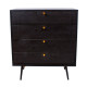Kumode LUXEMBOURG 80x40xH90cm, melns / varš