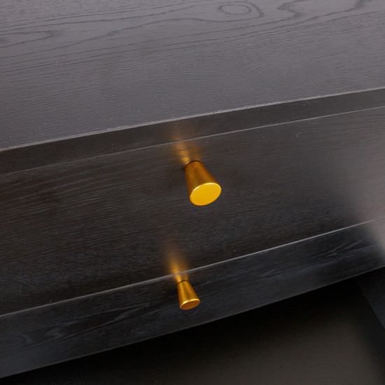 Kumode LUXEMBOURG 80x40xH90cm, melns / varš