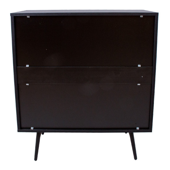 Kumode LUXEMBOURG 80x40xH90cm, melns / varš
