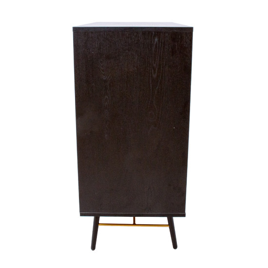 Kumode LUXEMBOURG 80x40xH90cm, melns / varš