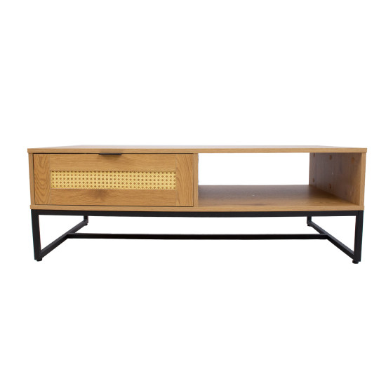 Журнальный столик SAILOR 120x60xH42см, меламин с дубовым декором