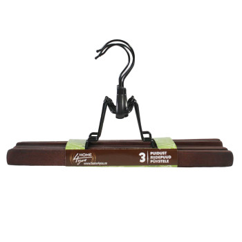 Bikšu pakaramais koks 3 gab, brūns Bikšu pakaramais koks 3 gab, brūns