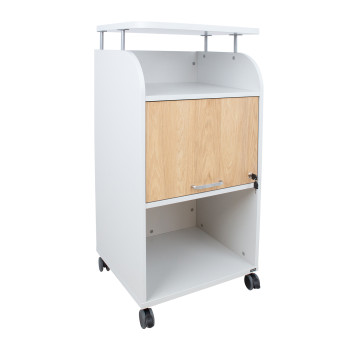 Передвижной шкаф ERGO 56x47xH113,5см, серо-белый Передвижной шкаф ERGO 56x47xH113,5см, серо-белый