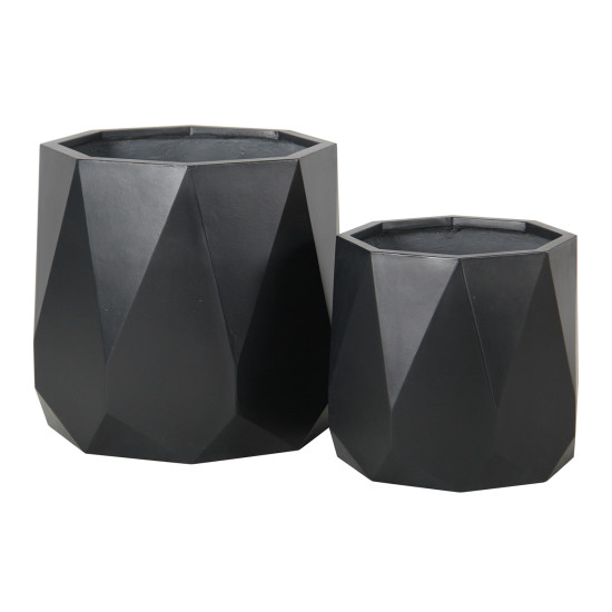 Puķu pods SANDSTONE D55xH49cm, melna Puķu pods SANDSTONE D55xH49cm, melna
