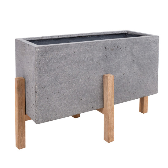 Кашпо SANDSTONE 88,5x38,5xH60,5cm, серый