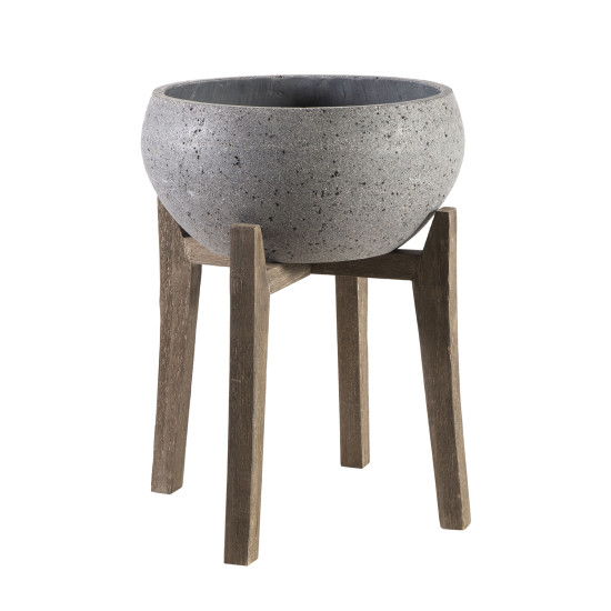 Puķu pods SANDSTONE 54x54xH68,5cm, pelēks