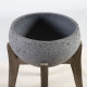 Puķu pods SANDSTONE 47x47xH53,5cm, pelēks