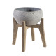 Puķu pods SANDSTONE 40x40xH42cm, pelēks Puķu pods SANDSTONE 40x40xH42cm, pelēks