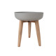 Puķu pods SANDSTONE ar koka kājām D36,5xH43cm, pelēks Puķu pods SANDSTONE ar koka kājām D36,5xH43cm, pelēks