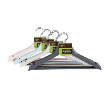 Drēbju pakaramais 3gab WOOD TREND 44x23x1cm, koks Drēbju pakaramais 3gab WOOD TREND 44x23x1cm, koks