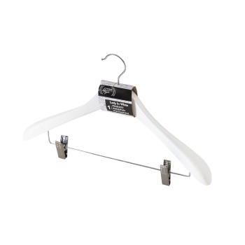 Drēbju pakaramais priekš žaketes LADY IN WHITE, balts koks Drēbju pakaramais priekš žaketes LADY IN WHITE, balts koks