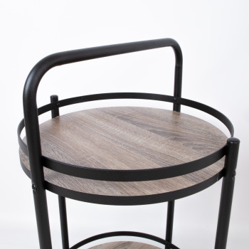 Serveerimiskäru GENOVA D44xH75cm, pruun Serveerimiskäru GENOVA D44xH75cm, pruun