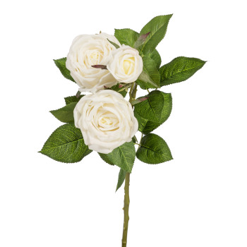 Mākslīgais zieds ROSE, 75cm, balta Mākslīgais zieds ROSE, 75cm, balta