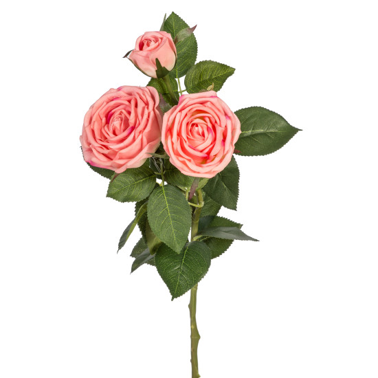 Mākslīgais zieds ROSE, 75cm, rozā