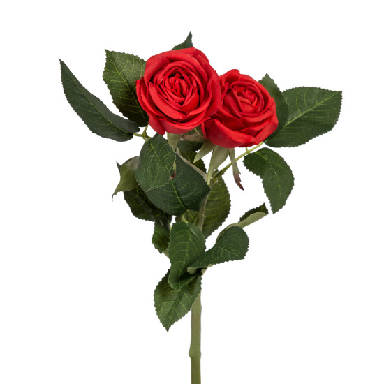 Mākslīgais zieds ROSE, 40cm, sarkana