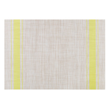 Galda sedziņa TEXTILINE 30x45cm, lins/zaļš Galda sedziņa TEXTILINE 30x45cm, lins/zaļš
