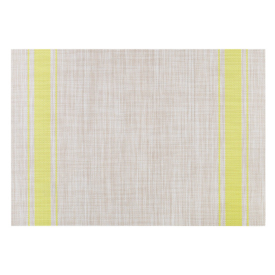 Персонник TEXTILINE 30x45см, лён / зелёная полоса
