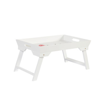 Paplāte uz kājiņām SWEET HOME 48x32xH25cm, balts, koks Paplāte uz kājiņām SWEET HOME 48x32xH25cm, balts, koks