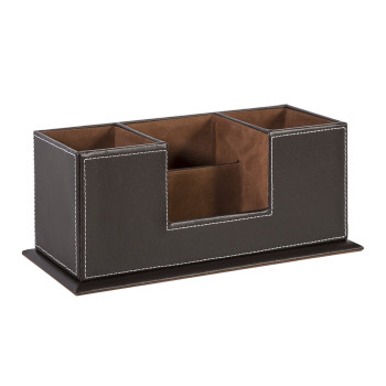 Pildspalvu turētājs WALTER 8x28xH11cm, tumši brūns Pildspalvu turētājs WALTER 8x28xH11cm, tumši brūns