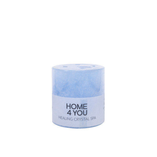 Svece HEALING CRYSTAL SPA, D6.8xH7.2cm, gaiši zils ( smaržas- okeāns) Svece HEALING CRYSTAL SPA, D6.8xH7.2cm, gaiši zils ( smaržas- okeāns)