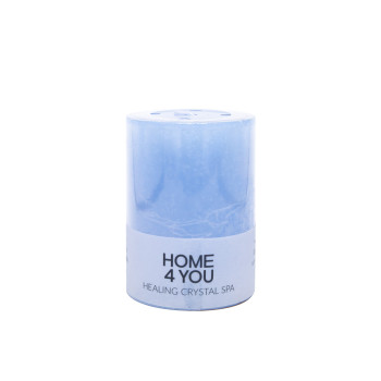Svece HEALING CRYSTAL SPA, D6.8xH9.5cm, zils ( smaržas- okeāns) Svece HEALING CRYSTAL SPA, D6.8xH9.5cm, zils ( smaržas- okeāns)