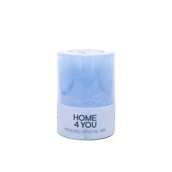 Svece HEALING CRYSTAL SPA, D6.8xH9.5cm, zils ( smaržas- okeāns) Svece HEALING CRYSTAL SPA, D6.8xH9.5cm, zils ( smaržas- okeāns)