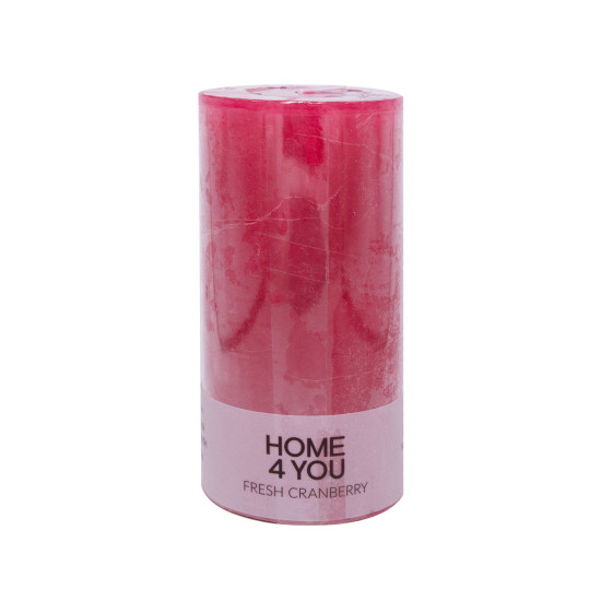Svece FRESH CRANBERRY, D6.8xH14cm, tumši rozā ( smaržas- dzērveņu) Svece FRESH CRANBERRY, D6.8xH14cm, tumši rozā ( smaržas- dzērveņu)