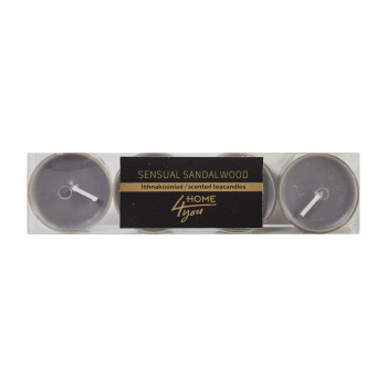 Aromātiskās sveces 4gab/komplekts, SENSUAL SANDALWOOD, pelēks (smaržas- sandalkoka) Aromātiskās sveces 4gab/komplekts, SENSUAL SANDALWOOD, pelēks (smaržas- sandalkoka)