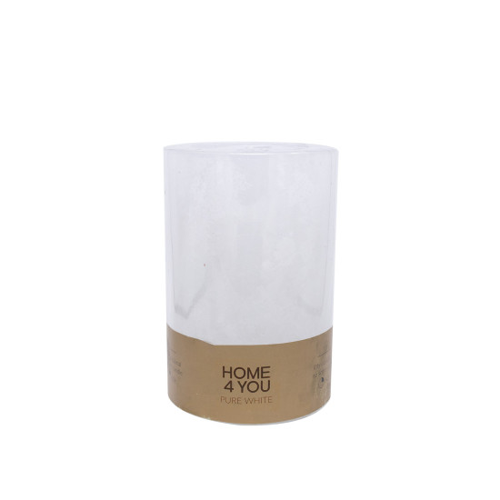 Svece PURE WHITE, D10xH15cm, balts ( bez smaržas)