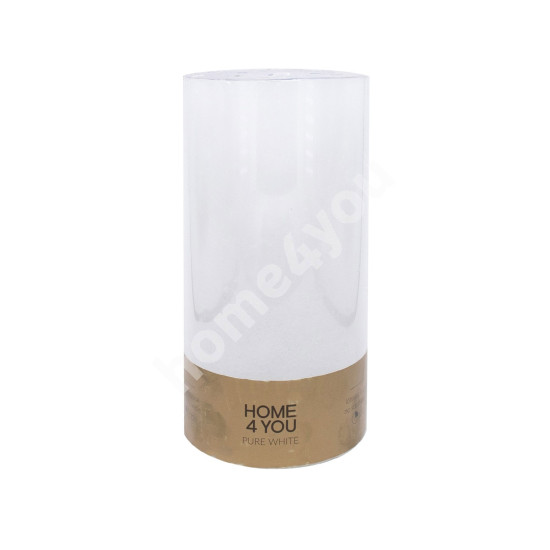 Svece PURE WHITE, D10xH20cm, balts ( bez smaržas)